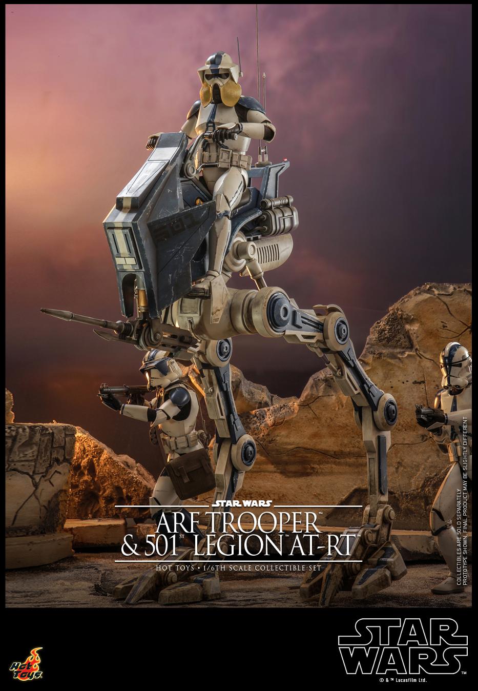 Star Wars: The Clone Wars -  1/6th scale ARF Trooper and 501st Legion AT-RT Arf_tr16