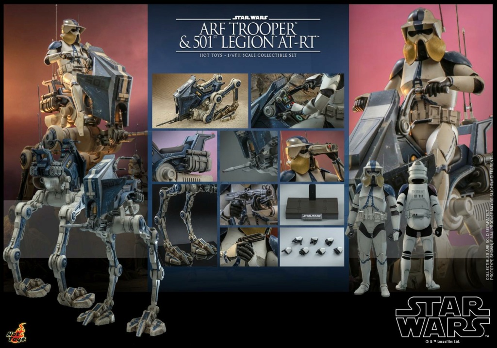 Star Wars: The Clone Wars -  1/6th scale ARF Trooper and 501st Legion AT-RT Arf_tr27