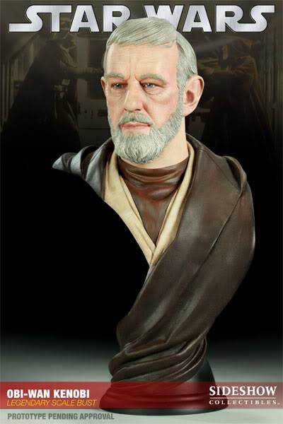 Obi Wan Kenobi Legendary scaled bust  - Sideshow Benobi11
