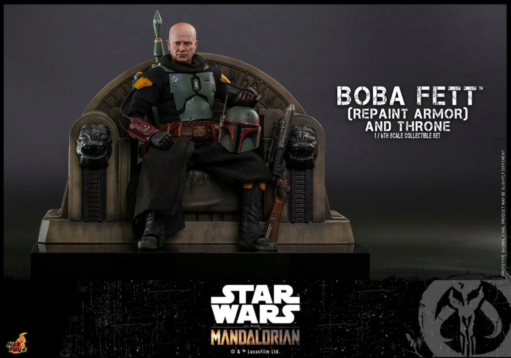 Boba Fett (Repaint Armor) & Throne Collectible Set Hot Toys Boba_f42