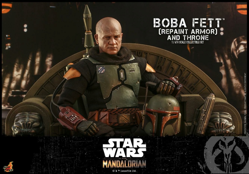 Boba Fett (Repaint Armor) & Throne Collectible Set Hot Toys Boba_f44