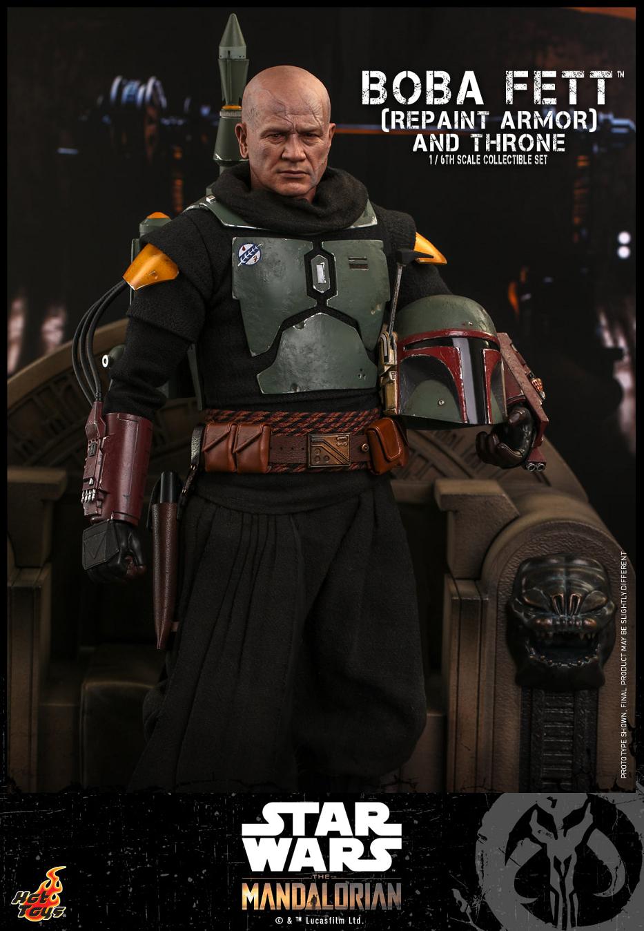 Boba Fett (Repaint Armor) & Throne Collectible Set Hot Toys Boba_f47
