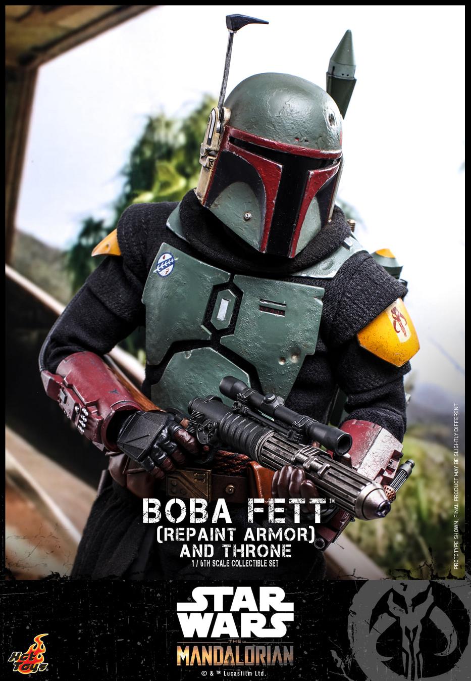 Boba Fett (Repaint Armor) & Throne Collectible Set Hot Toys Boba_f50