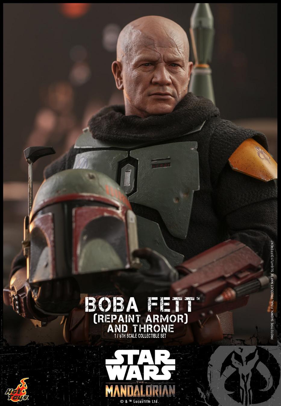 Boba Fett (Repaint Armor) & Throne Collectible Set Hot Toys Boba_f51
