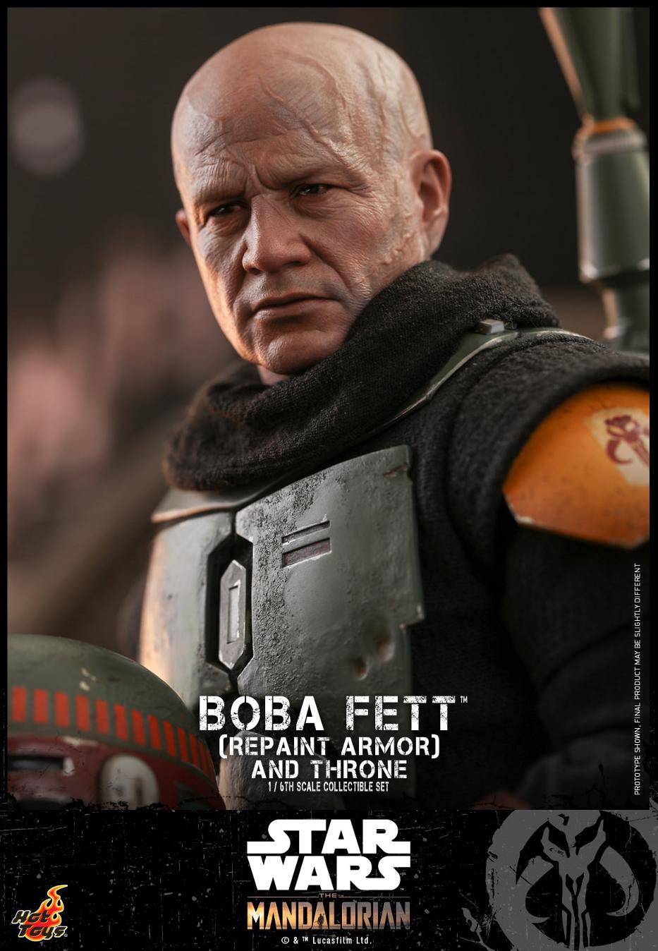Boba Fett (Repaint Armor) & Throne Collectible Set Hot Toys Boba_f52