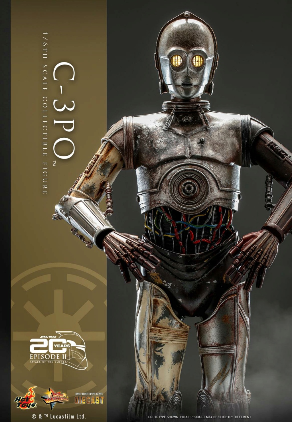 Star Wars Ep. II Attack of the Clones - 1/6th C-3PO Collectible Hot Toys C3po_e10