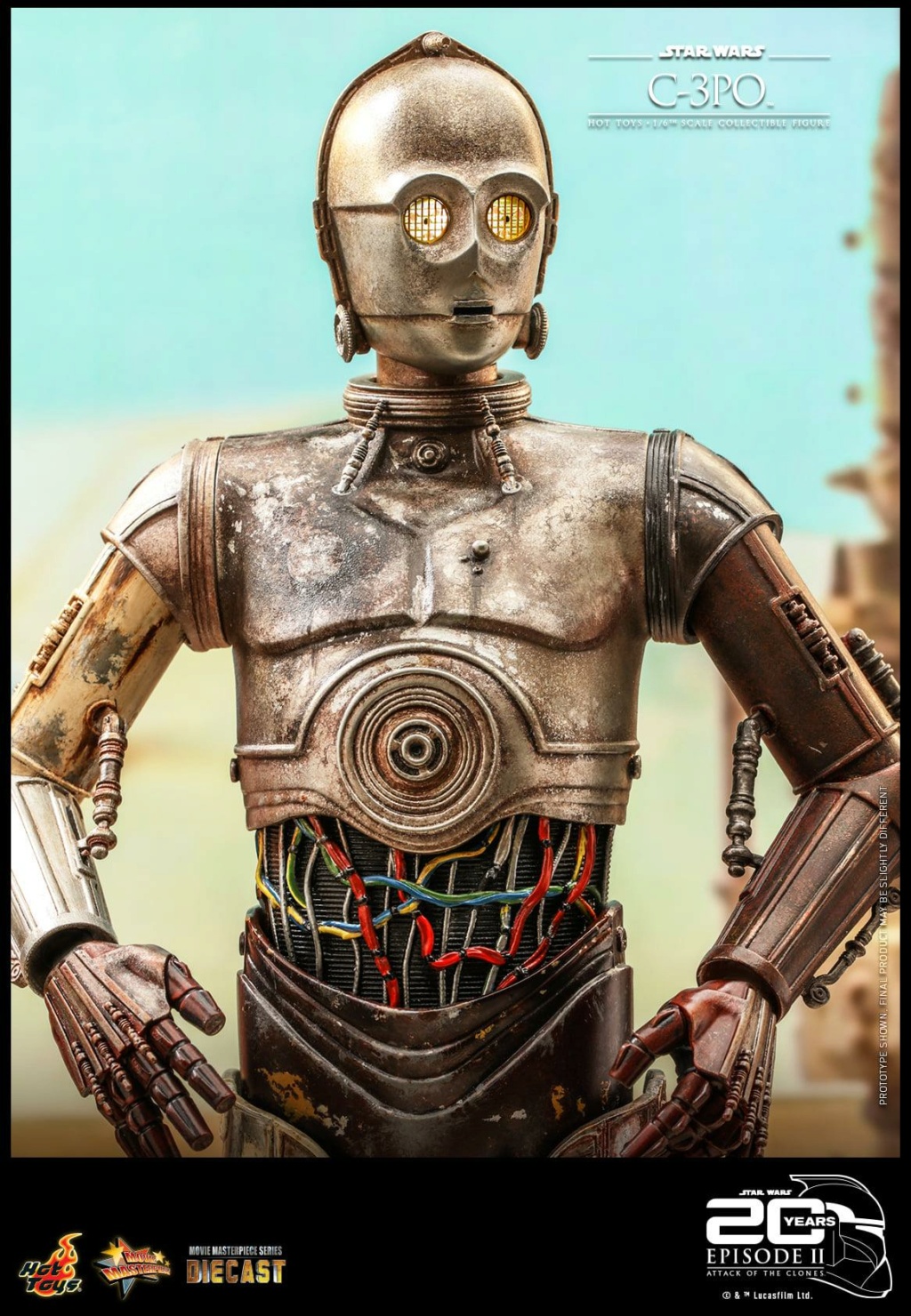 Star Wars Ep. II Attack of the Clones - 1/6th C-3PO Collectible Hot Toys C3po_e13
