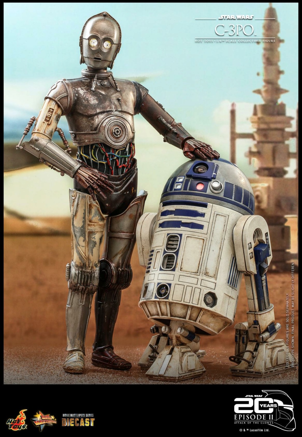 Star Wars Ep. II Attack of the Clones - 1/6th C-3PO Collectible Hot Toys C3po_e21