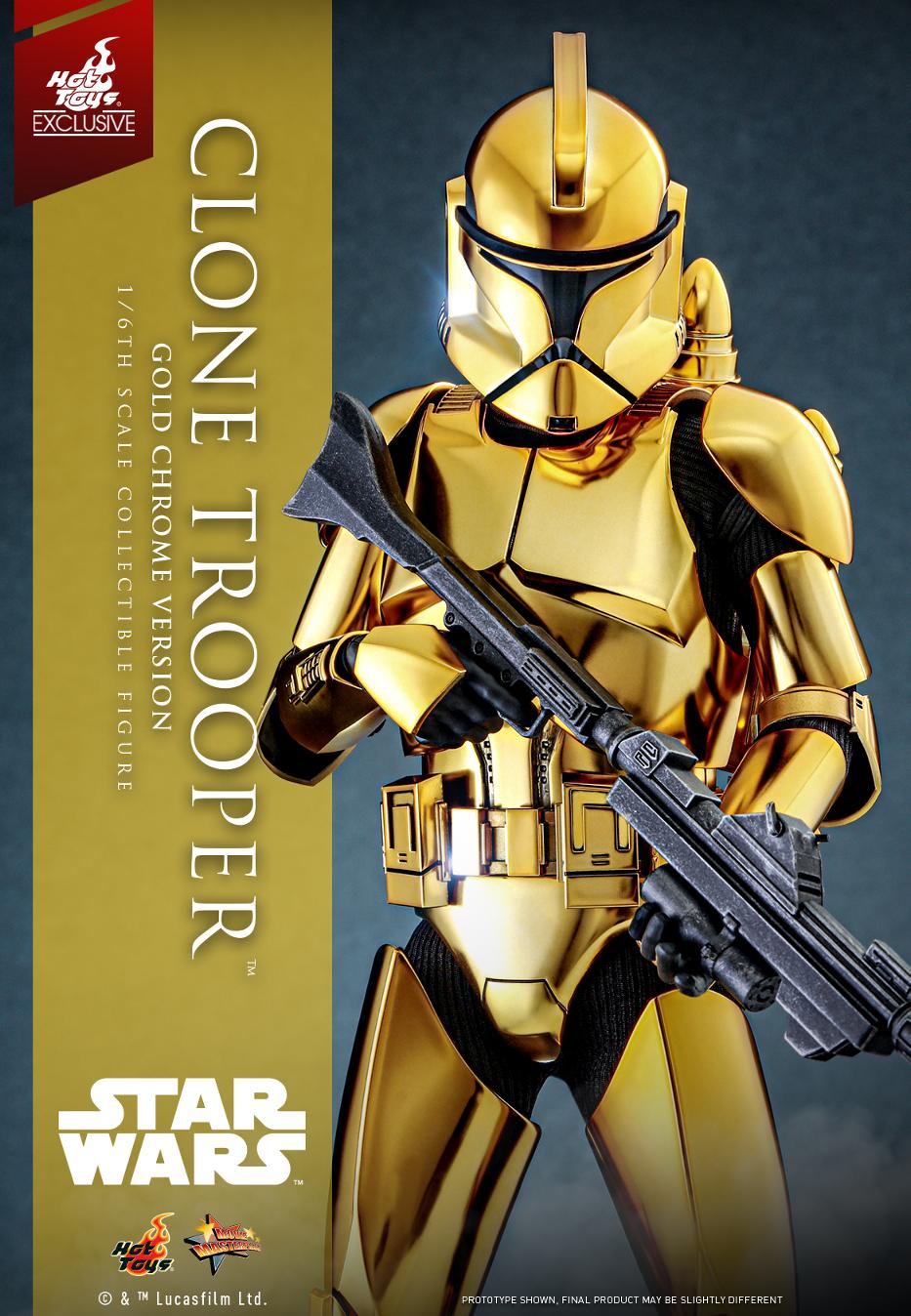 Star Wars - 1/6th scale Clone Trooper (Gold Chrome Version) Collectible Fig Clone112