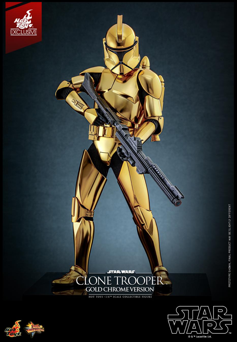 Star Wars - 1/6th scale Clone Trooper (Gold Chrome Version) Collectible Fig Clone113