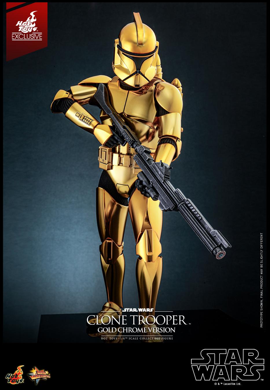 Star Wars - 1/6th scale Clone Trooper (Gold Chrome Version) Collectible Fig Clone117
