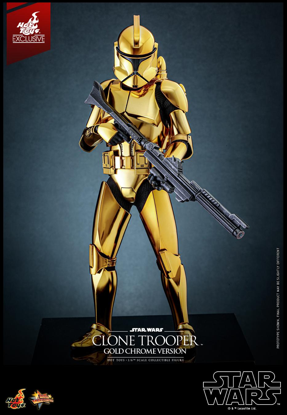 Star Wars - 1/6th scale Clone Trooper (Gold Chrome Version) Collectible Fig Clone119