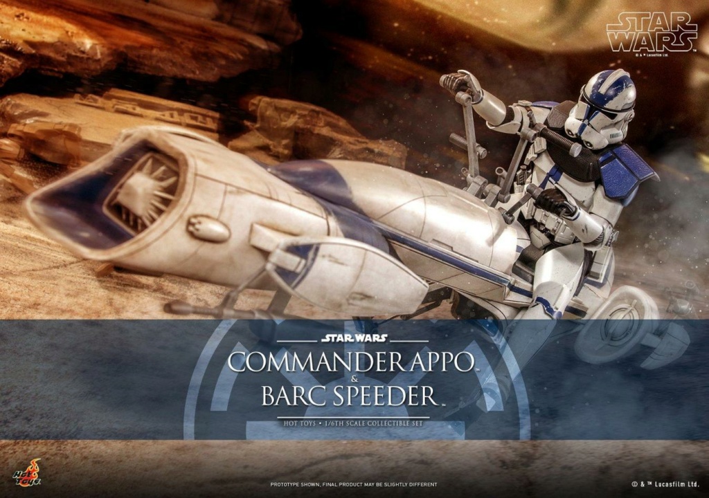 Star Wars: The Clone Wars - 1/6th scale Commander Appo and BARC Speeder Comman59