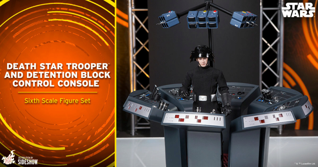 Death Star Trooper and Detention Block Control Console Figure - Hot Toys Death_49