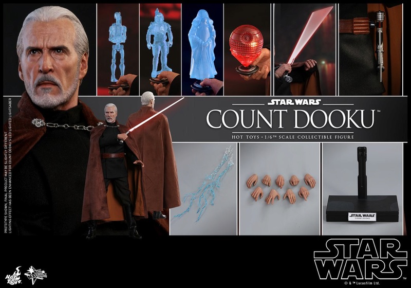 Hot Toys - SW EP 2 - 1/6th scale Count Dooku Collectible Fig Dooku_29