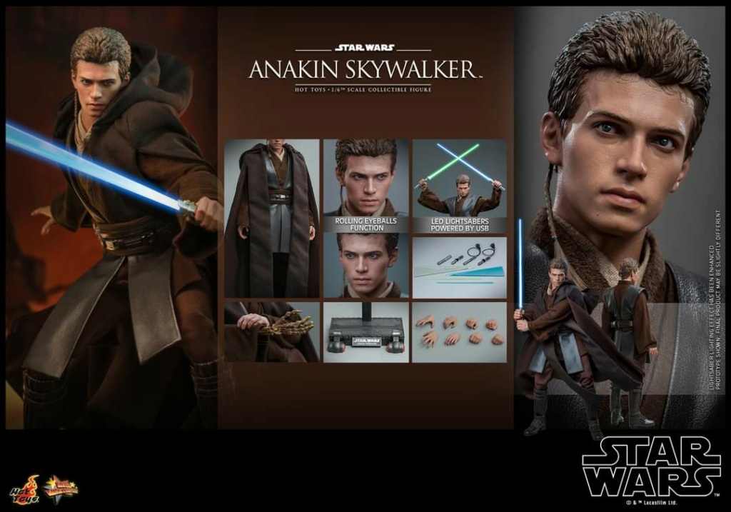 Anakin Skywalker 1/6 Scale figure Star Wars Attack of the Clones - Hot Toys Fb_im282