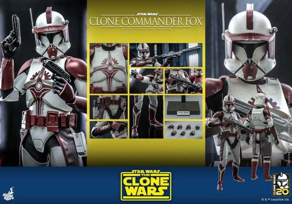 Star Wars: The Clone Wars - 1/6th scale Clone Commander Fox Figue Hot Toys Fb_im313