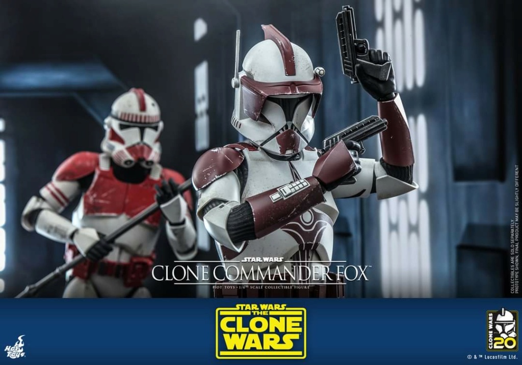 Star Wars: The Clone Wars - 1/6th scale Clone Commander Fox Figue Hot Toys Fb_im317