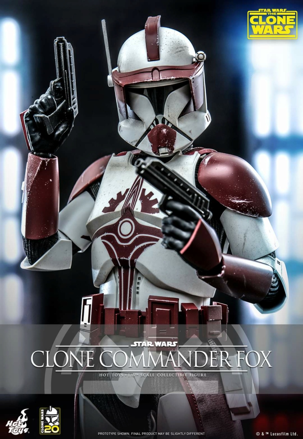 Star Wars: The Clone Wars - 1/6th scale Clone Commander Fox Figue Hot Toys Fb_im318