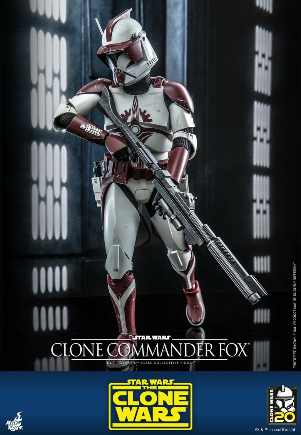 Star Wars: The Clone Wars - 1/6th scale Clone Commander Fox Figue Hot Toys Fb_im319