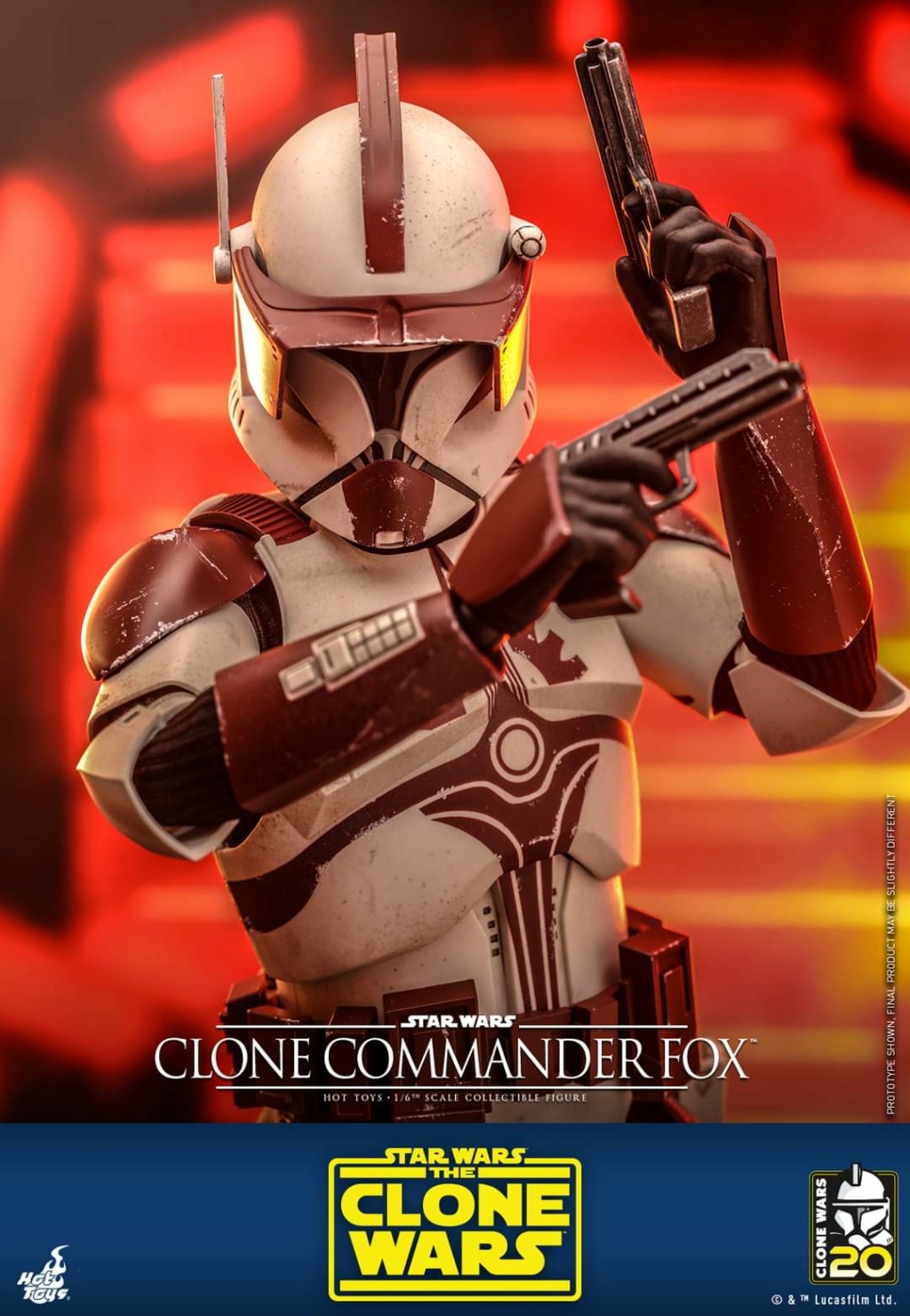 Star Wars: The Clone Wars - 1/6th scale Clone Commander Fox Figue Hot Toys Fb_im325