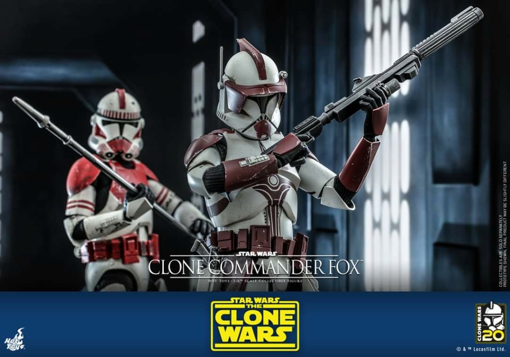 Star Wars: The Clone Wars - 1/6th scale Clone Commander Fox Figue Hot Toys Fb_im327