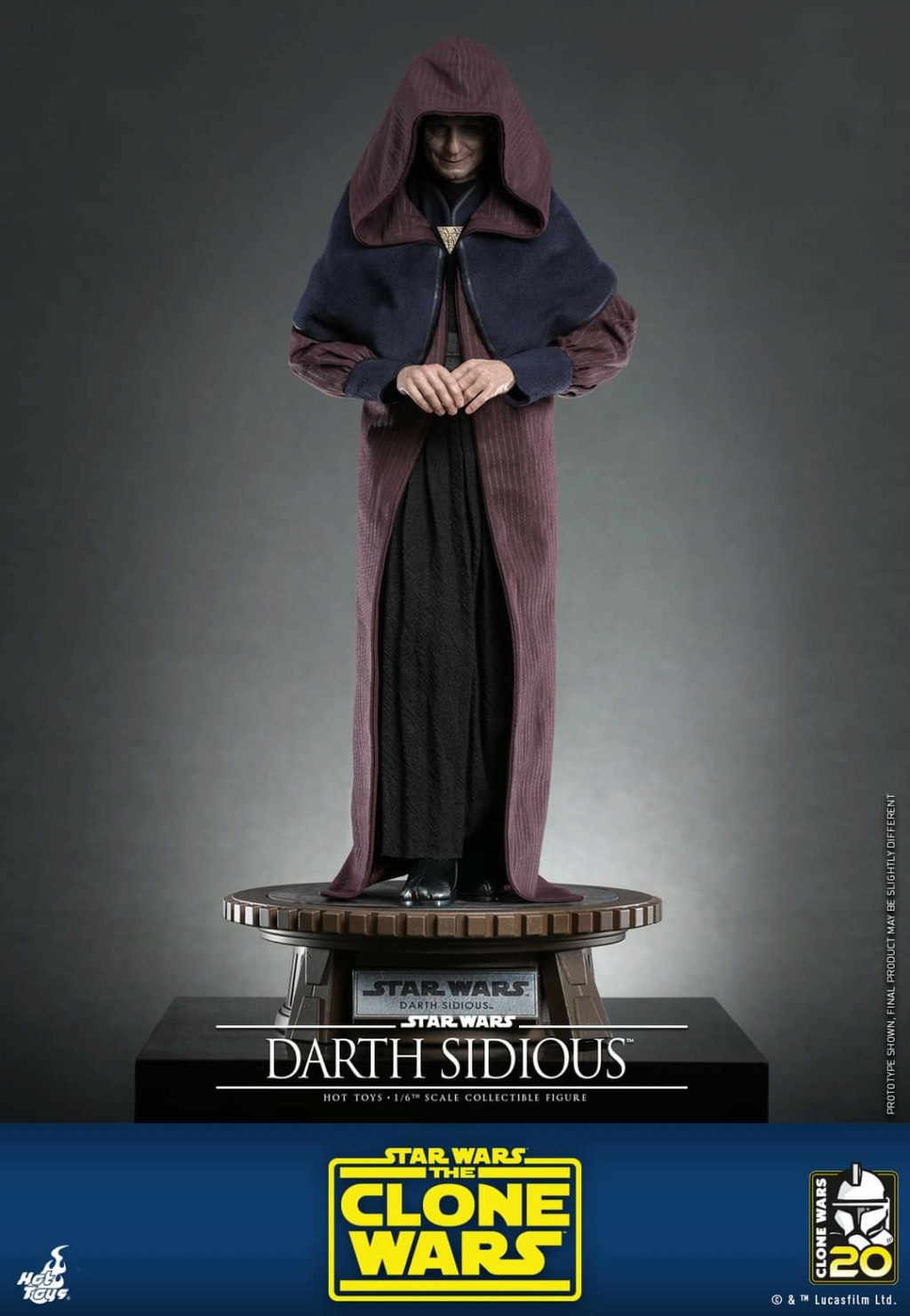 Star Wars: The Clone Wars - 1/6th scale Darth Sidious Figure Hot Toys Fb_im329