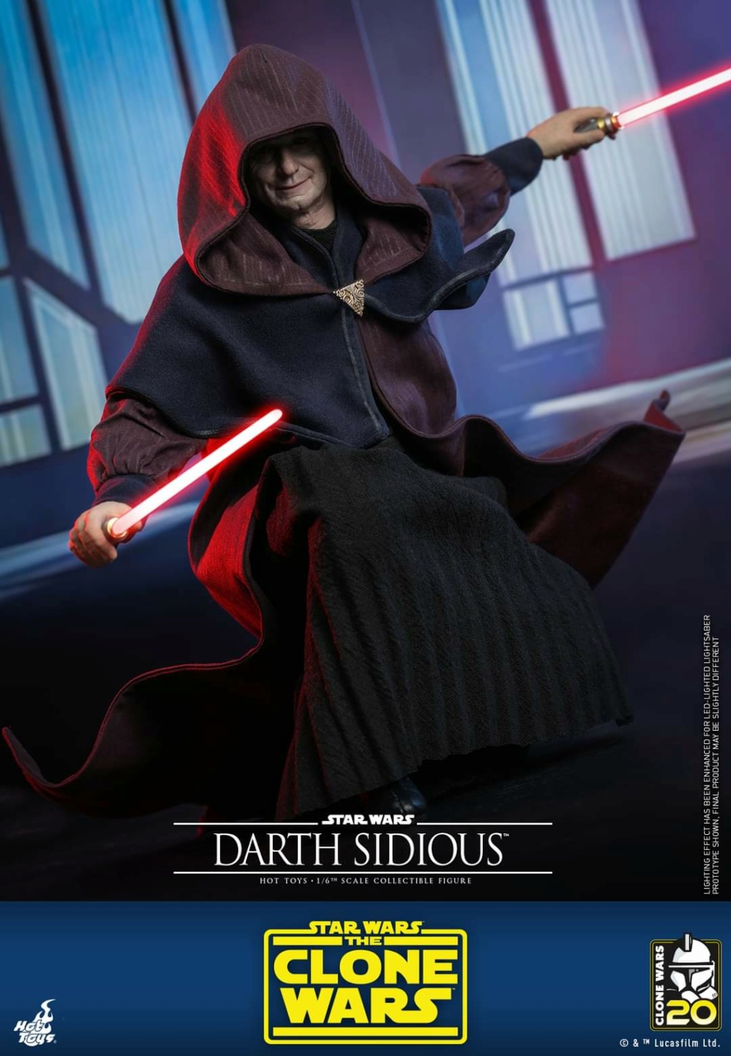 Star Wars: The Clone Wars - 1/6th scale Darth Sidious Figure Hot Toys Fb_im330