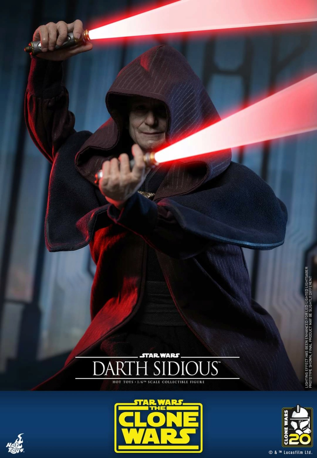 Star Wars: The Clone Wars - 1/6th scale Darth Sidious Figure Hot Toys Fb_im333