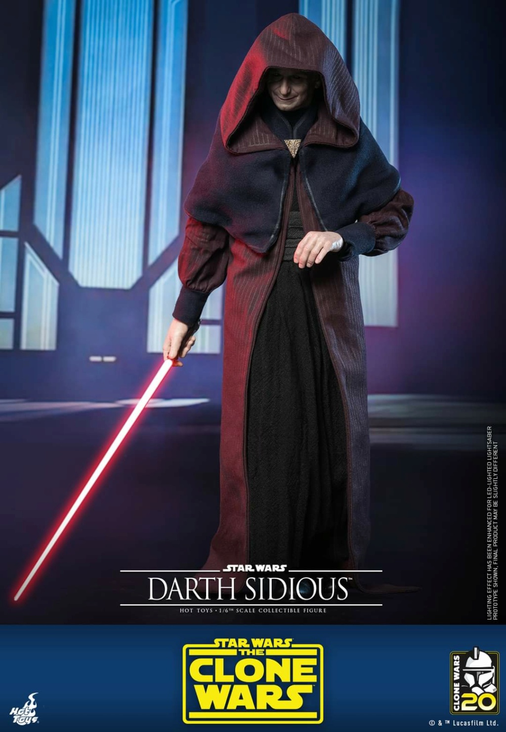 Star Wars: The Clone Wars - 1/6th scale Darth Sidious Figure Hot Toys Fb_im334