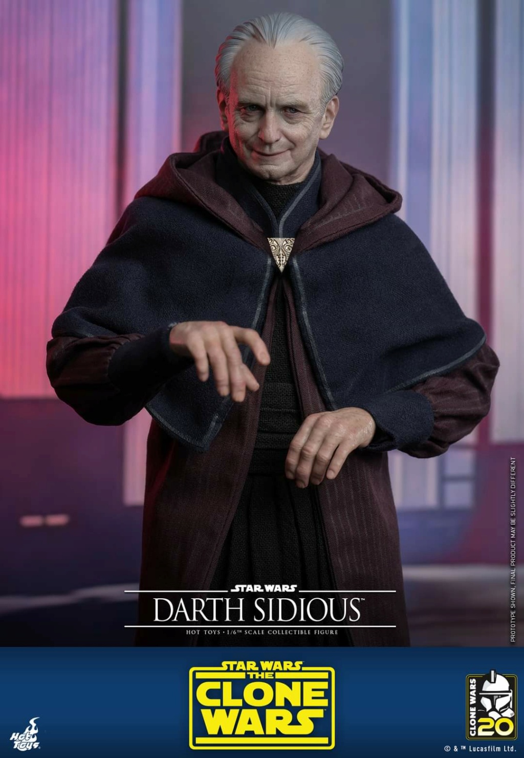 Star Wars: The Clone Wars - 1/6th scale Darth Sidious Figure Hot Toys Fb_im335