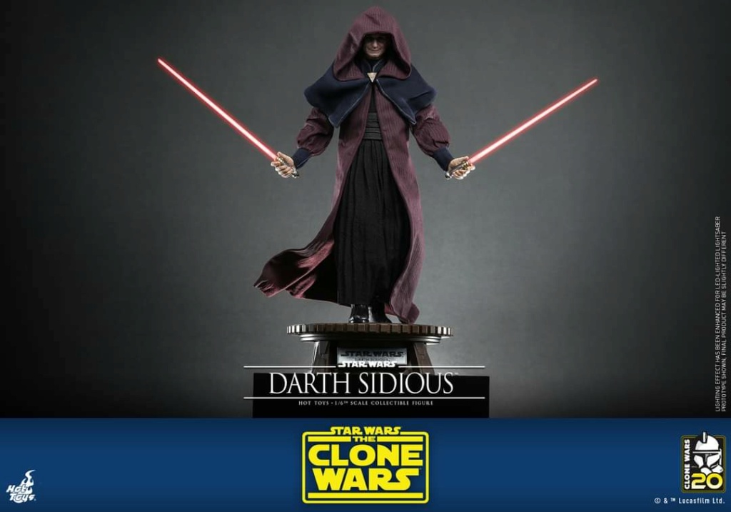 Star Wars: The Clone Wars - 1/6th scale Darth Sidious Figure Hot Toys Fb_im336