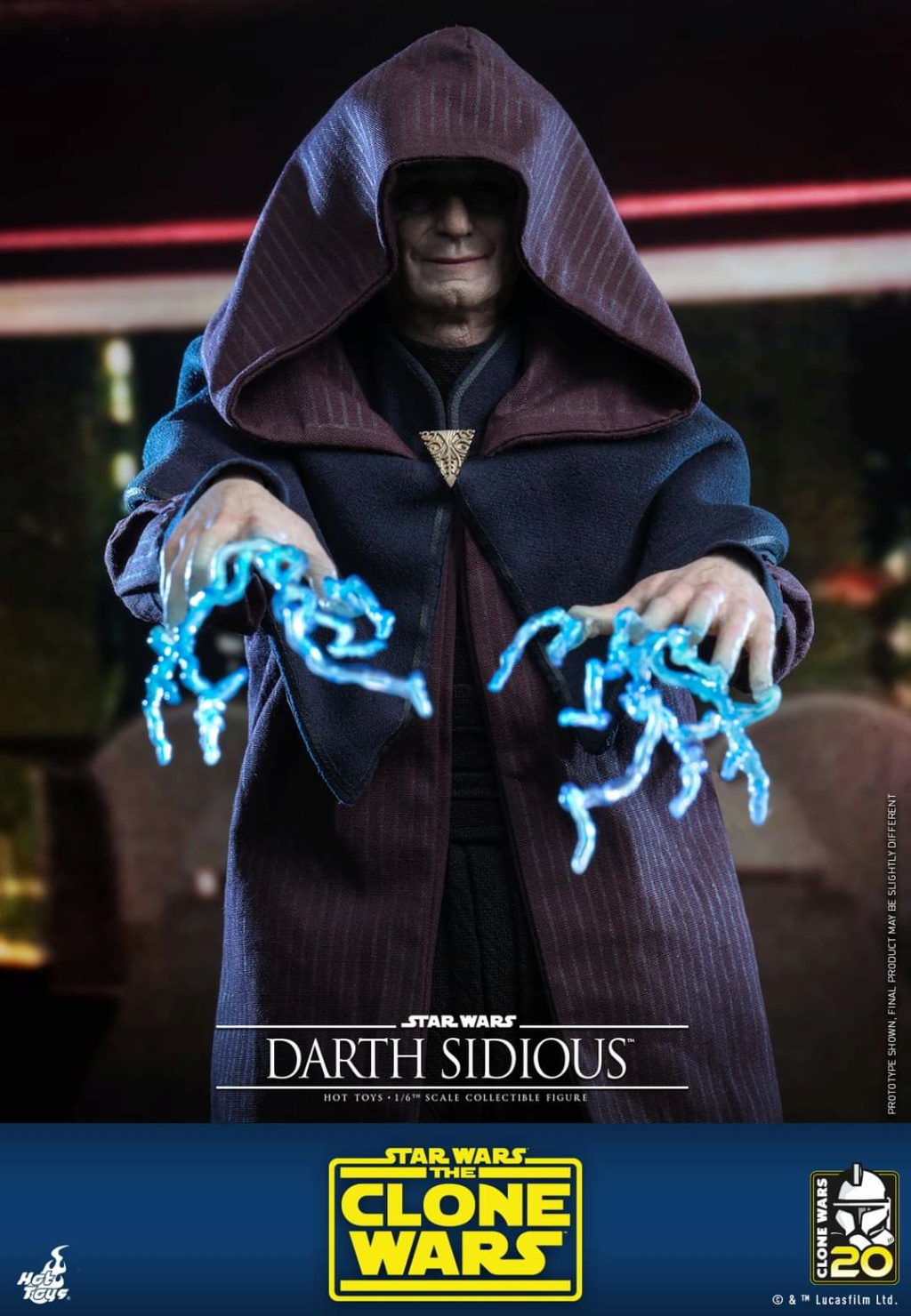 Star Wars: The Clone Wars - 1/6th scale Darth Sidious Figure Hot Toys Fb_im337