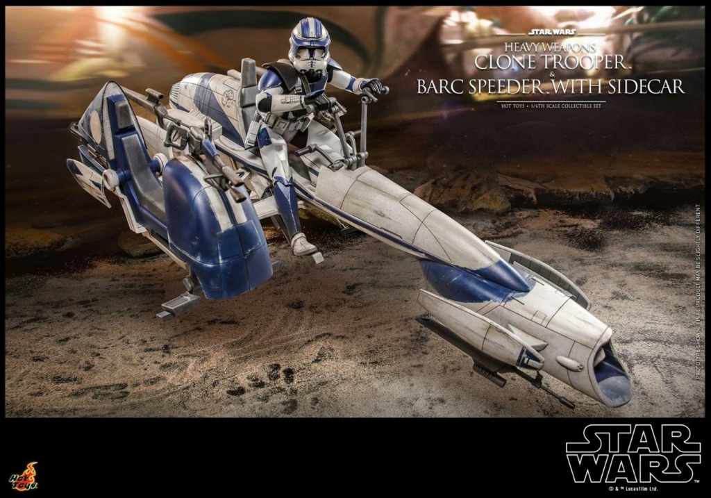 Heavy Weapons Clone Trooper and BARC Speeder with Sidecar - Hot Toys Heavy_20