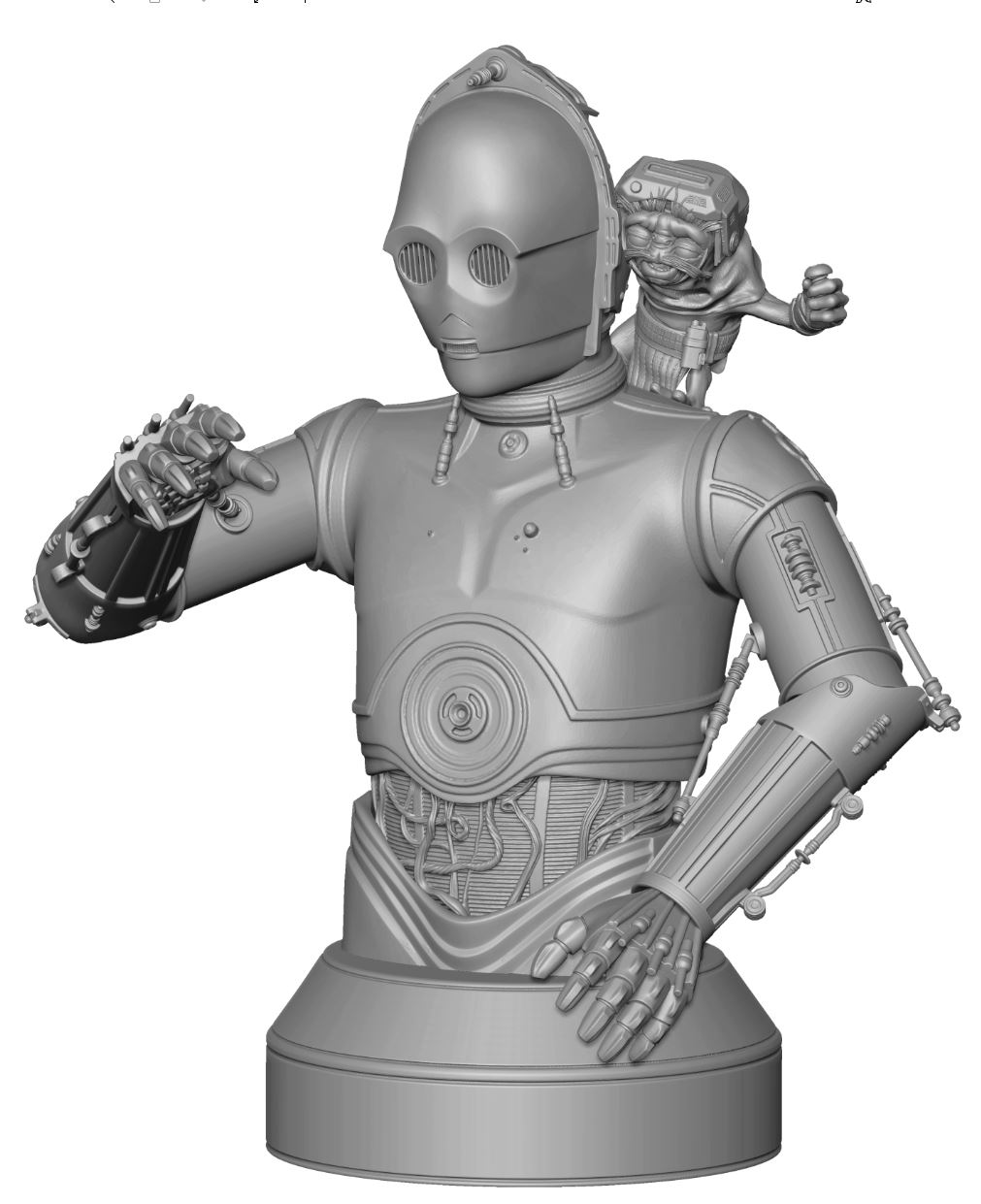 C3PO with Babu Frik mini bust - Gentle Giant Img_2061