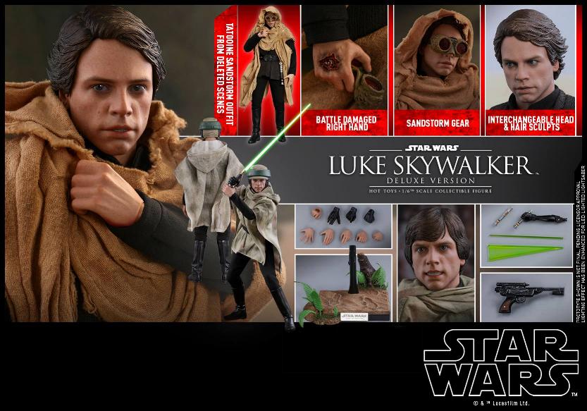 Hot Toys Star Wars Luke Skywalker ROTJ - 1:6 Figure (Deluxe) Luke_e39