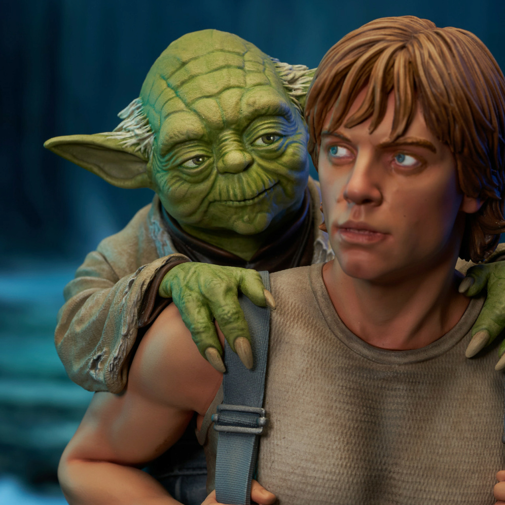 Star Wars TESB Luke Skywalker with Yoda Mini Bust - Gentle Giant Luke_s72