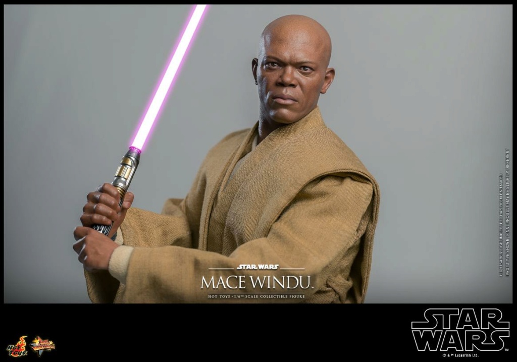 Star Wars: Attack of the Clones  - 1/6th scale Mace Windu Collectible Figur Mace_w39