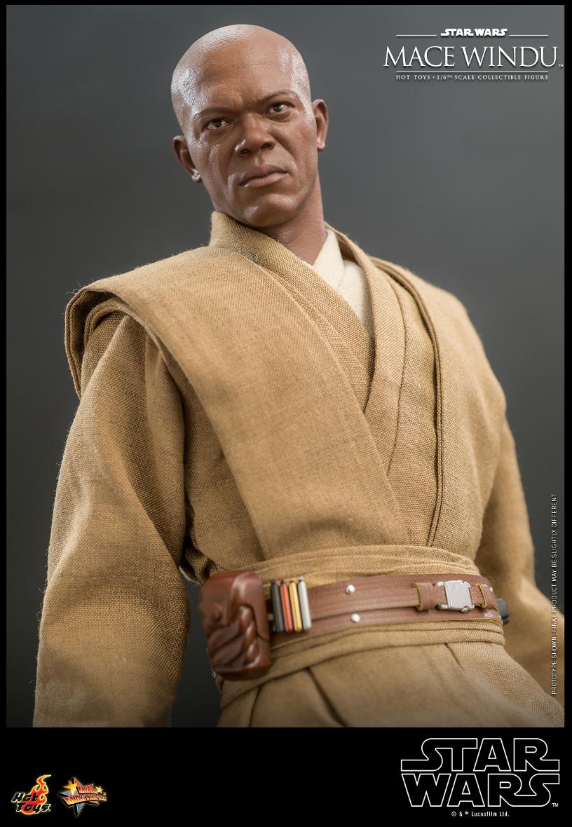 Star Wars: Attack of the Clones  - 1/6th scale Mace Windu Collectible Figur Mace_w51