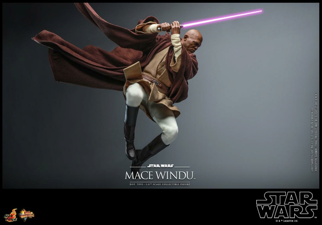 Star Wars: Attack of the Clones  - 1/6th scale Mace Windu Collectible Figur Mace_w53