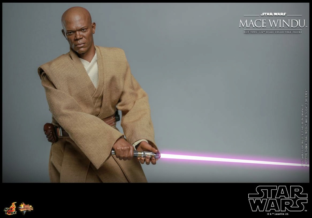 Star Wars: Attack of the Clones  - 1/6th scale Mace Windu Collectible Figur Mace_w55