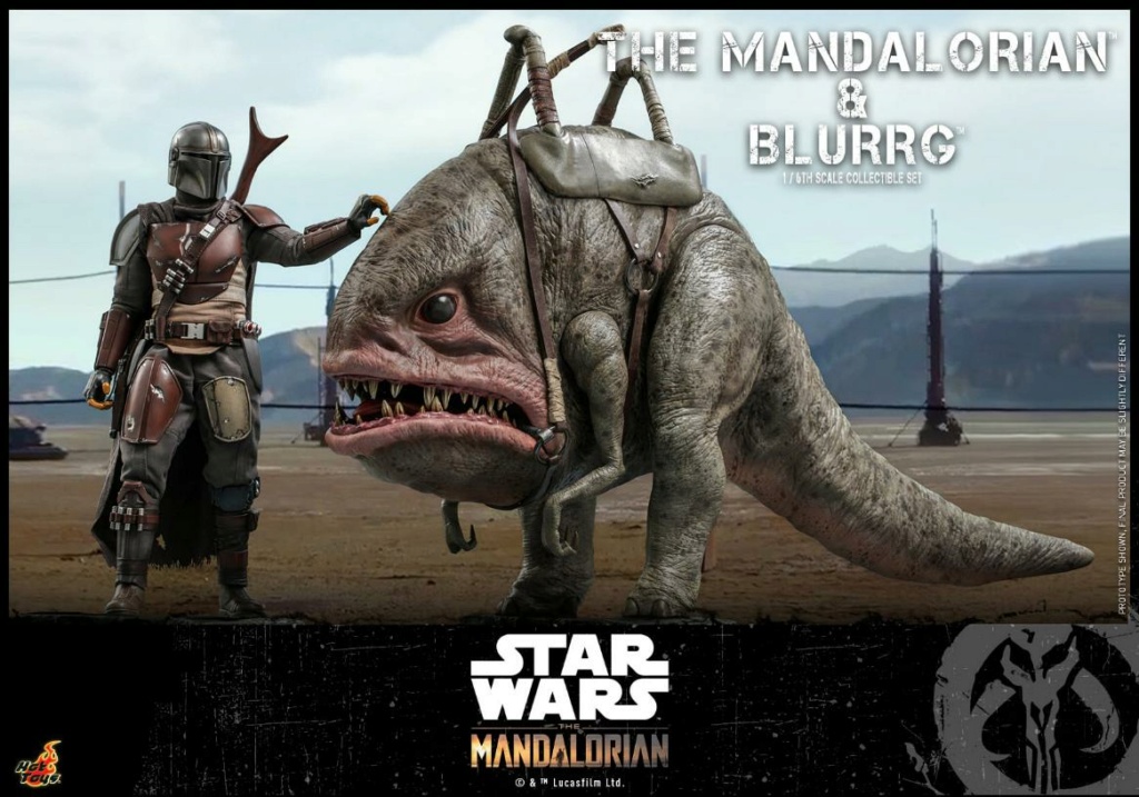 Star Wars The Mandalorian & Blurrg Collectible Set Hot Toys Mandal45