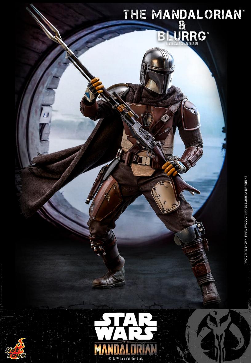 Star Wars The Mandalorian & Blurrg Collectible Set Hot Toys Mandal52