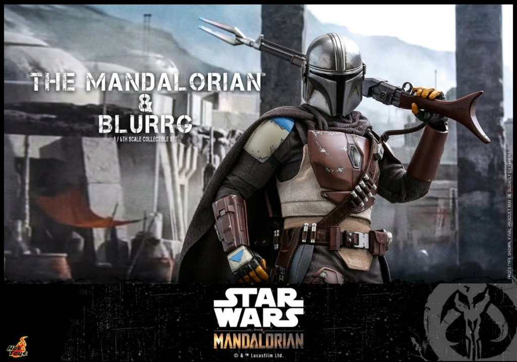 Star Wars The Mandalorian & Blurrg Collectible Set Hot Toys Mandal54