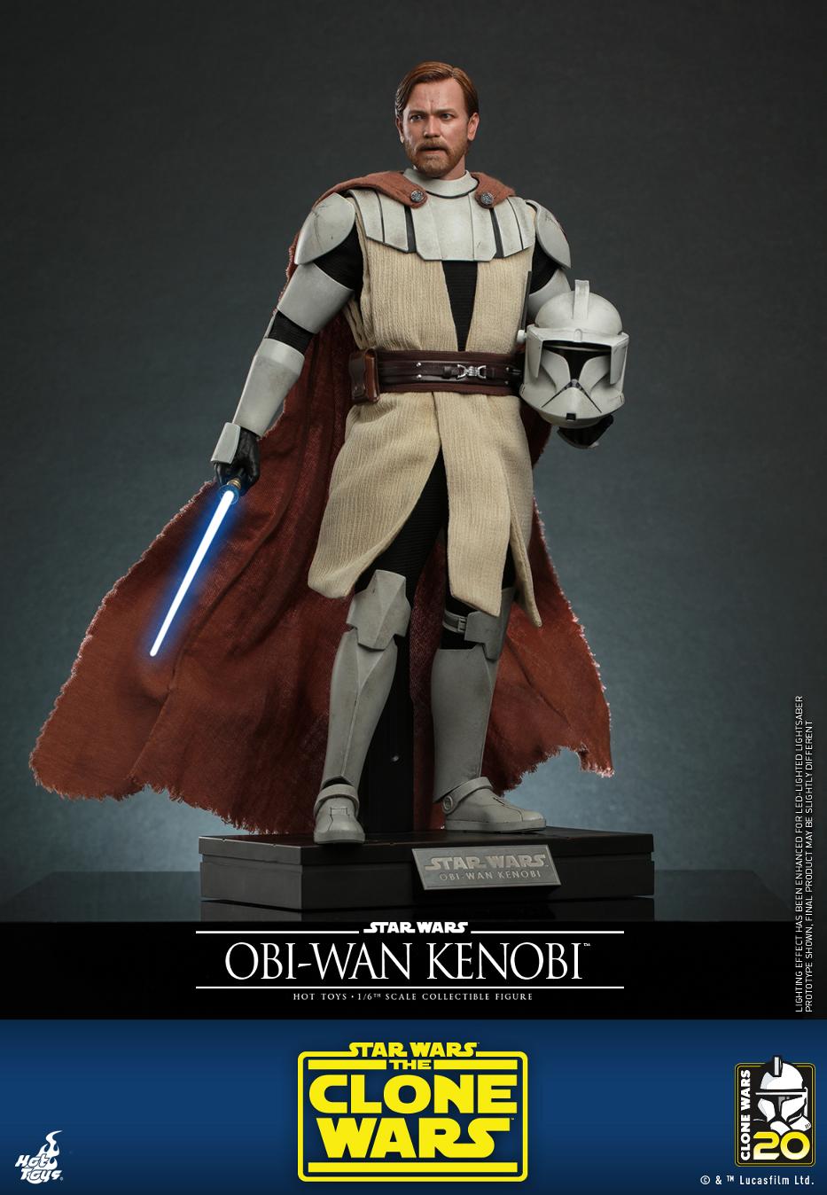Star Wars The Clone Wars - 1/6th scale Obi-Wan Kenobi Collectible Figure Obi-w103