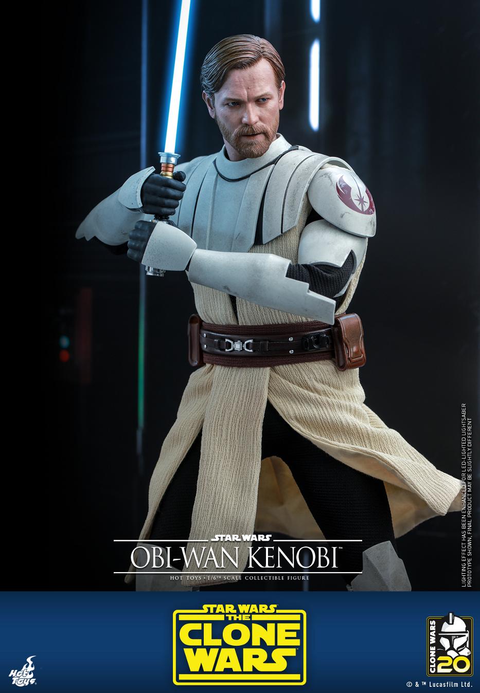 Star Wars The Clone Wars - 1/6th scale Obi-Wan Kenobi Collectible Figure Obi-w104