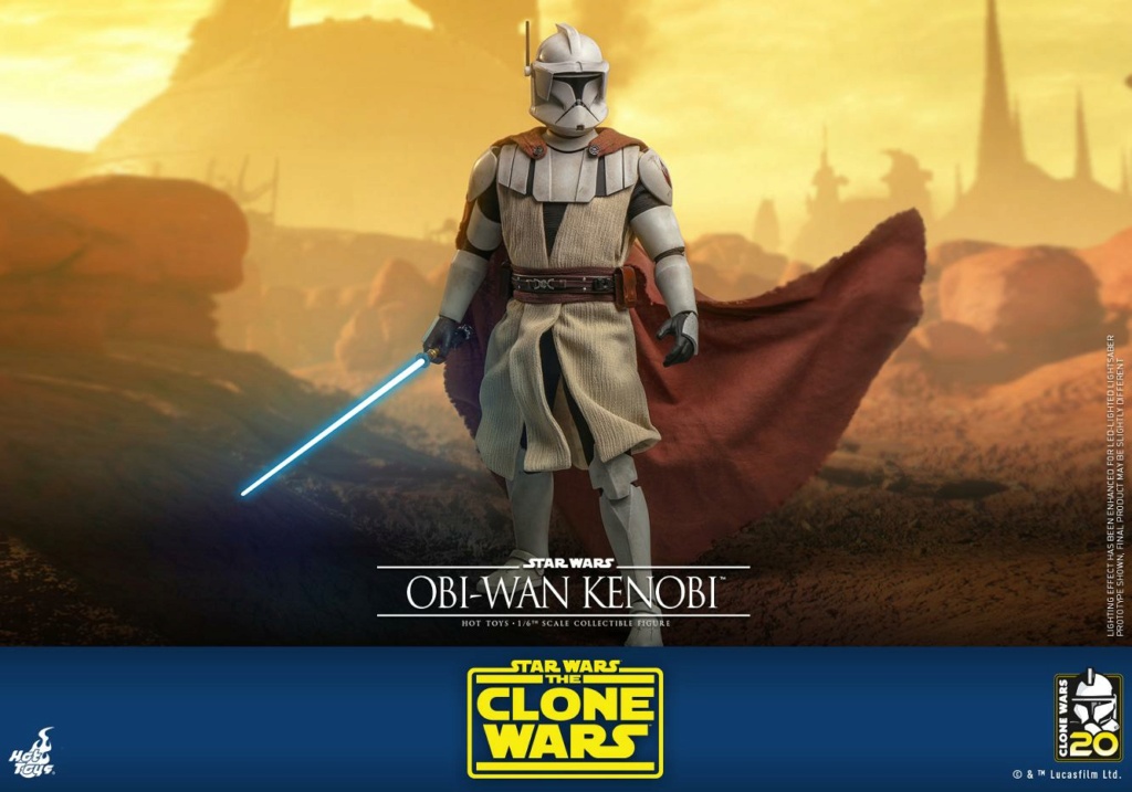 Star Wars The Clone Wars - 1/6th scale Obi-Wan Kenobi Collectible Figure Obi-w106