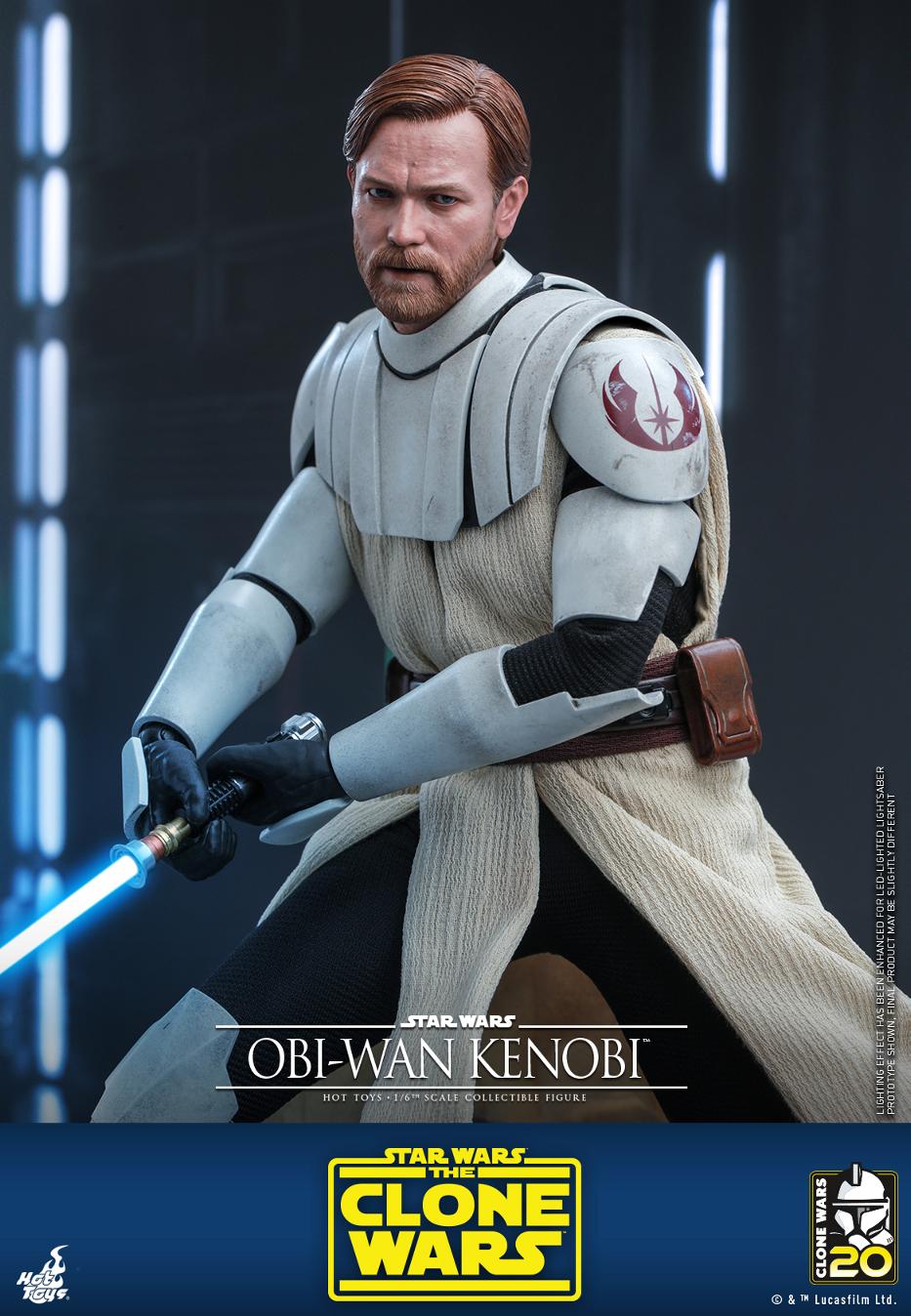 Star Wars The Clone Wars - 1/6th scale Obi-Wan Kenobi Collectible Figure Obi-w111
