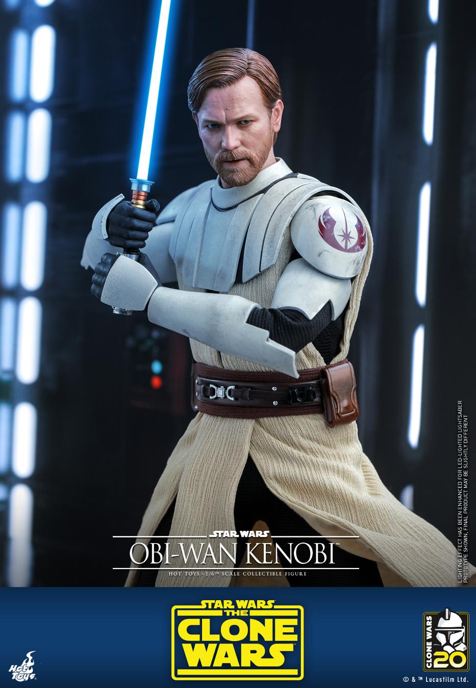 Star Wars The Clone Wars - 1/6th scale Obi-Wan Kenobi Collectible Figure Obi-w112