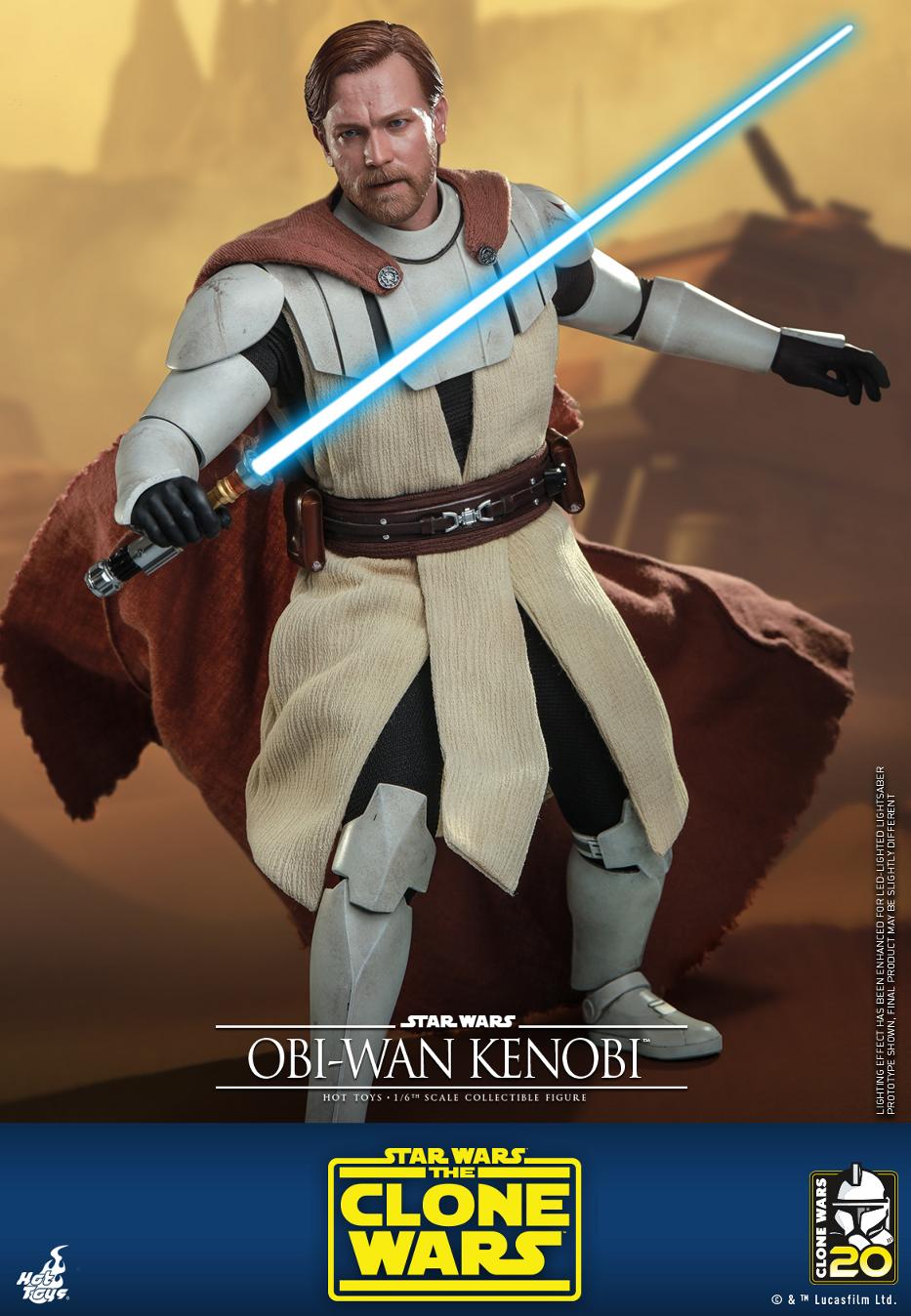 Star Wars The Clone Wars - 1/6th scale Obi-Wan Kenobi Collectible Figure Obi-w113